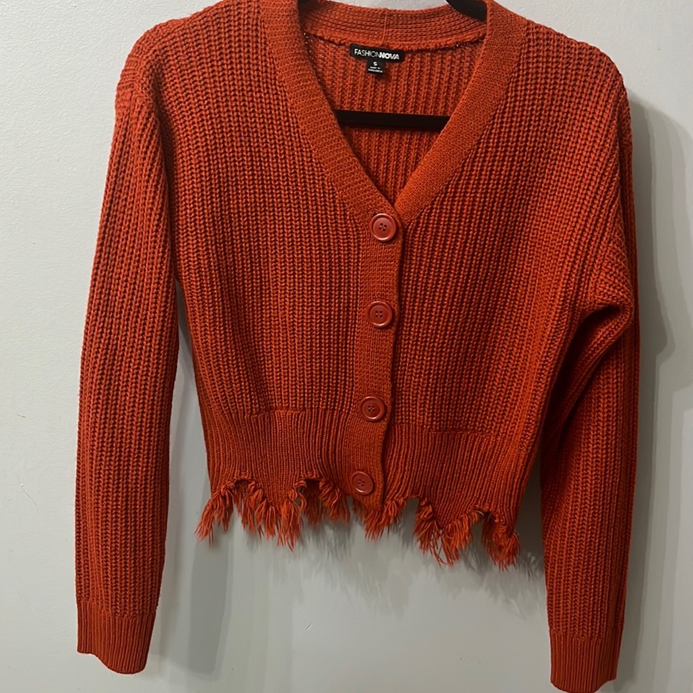 Fashion Nova distressed cardigan